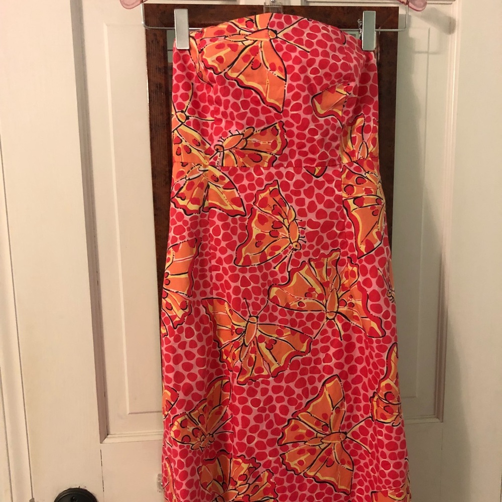Size 2 strapless Lilly Pulitzer dress - so cute!!!